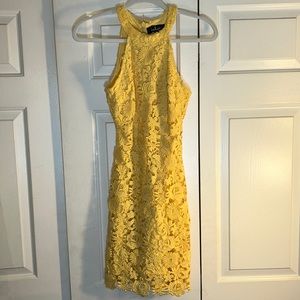 Lulu Love poem yellow lace dress Neot